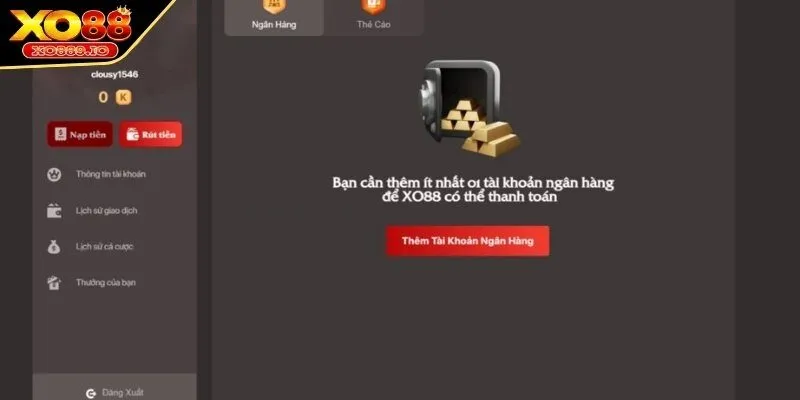 Hướng dẫn chi tiết các bước rút tiền XO88